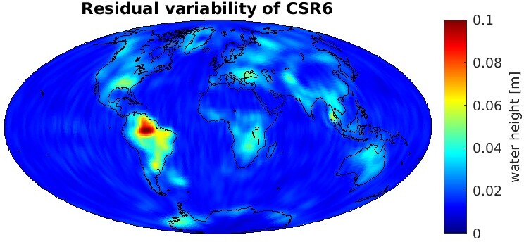 CSR6: global plot of non-seasonal, non-secular signal